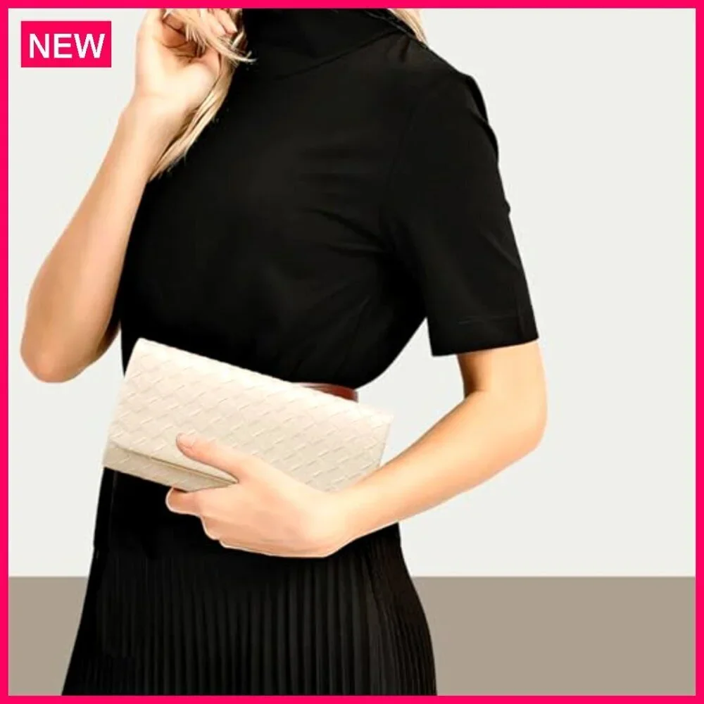Evening Clutch with Detachable Strap for Weddings Parties Formal Events